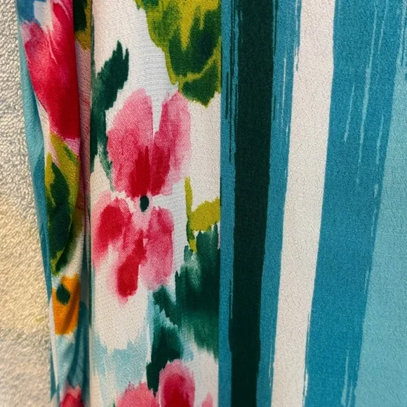 NWT Zara Floral Maxi Dress in Blue and Pink - Picture 4 of 8